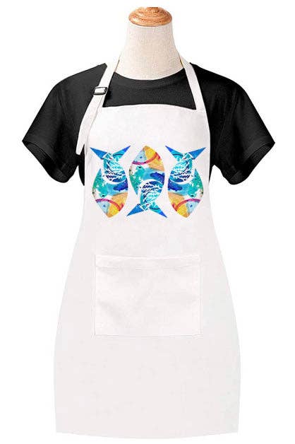 M Design Studio Gifts - Wholesale Apron - Abstract Fish Apron1