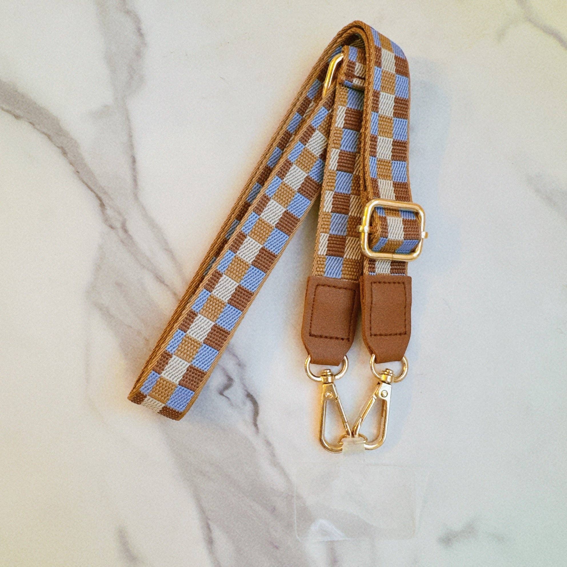 Ellison+Young - Wholesale Phonecase Strap - Checkered Crossbody Phone Lanyard10