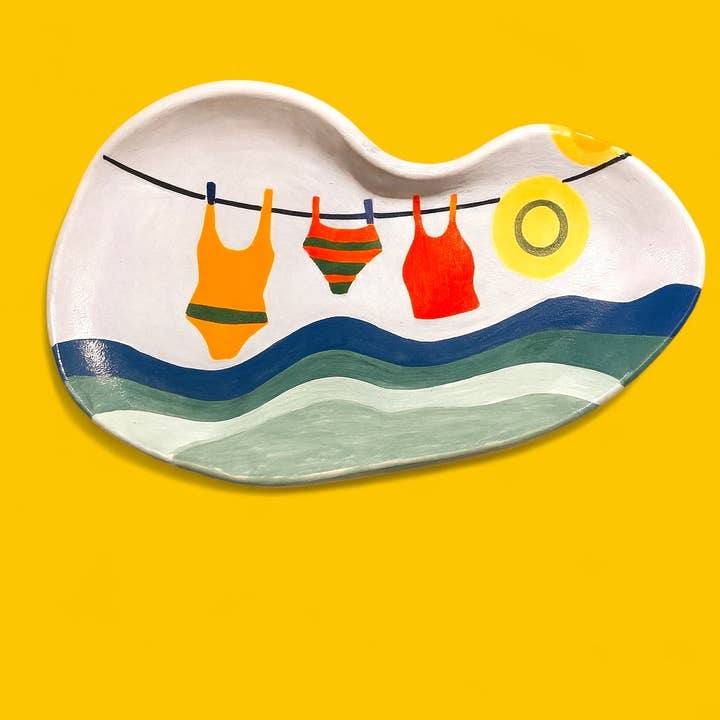 Thetis Art Studio - Wholesale Decorative Plate/Dish/Bowl - Piatto di Pesce Leggero