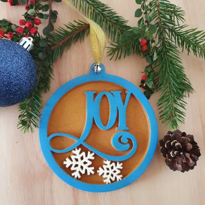 Bola de Navidad de madera | Joy para venta al por mayor de Wood Art Shop