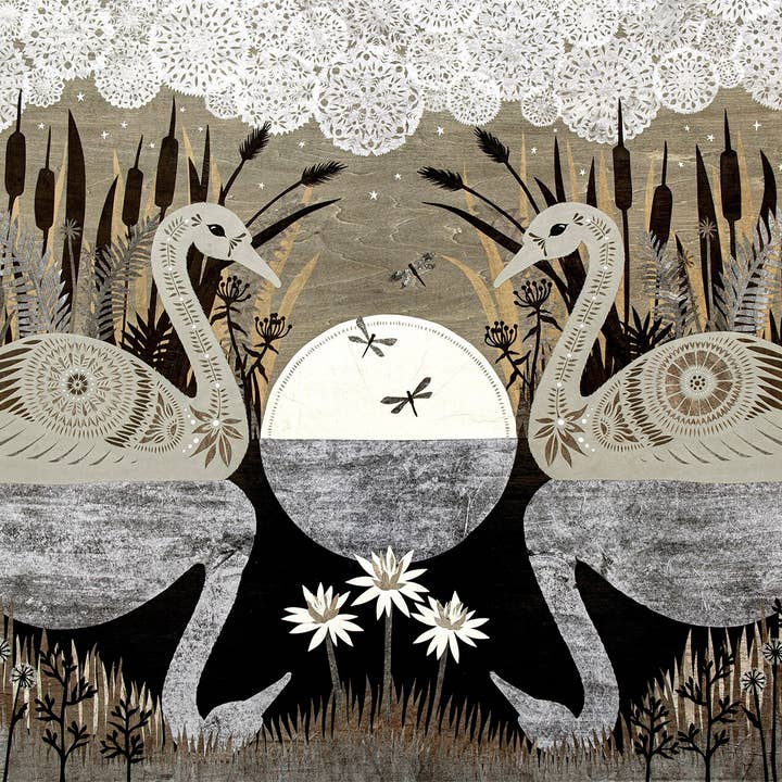 What Peace Meant - 11 x 14 inch Cut Paper Art Print for wholesale by Rural Pearl: Cut Paper Art by Angie Pickman