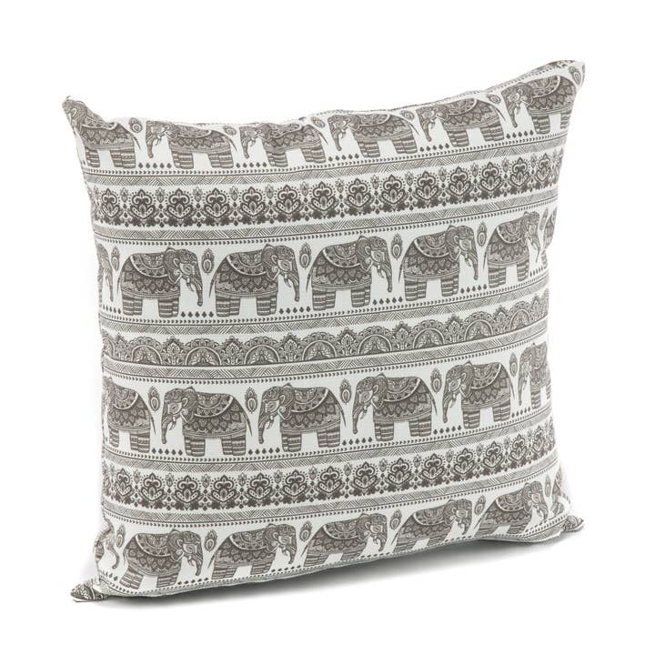 TerraSol Italia Ethnic Taupe 20x20" Outdoor Toss Pillow for wholesale by TerraSol