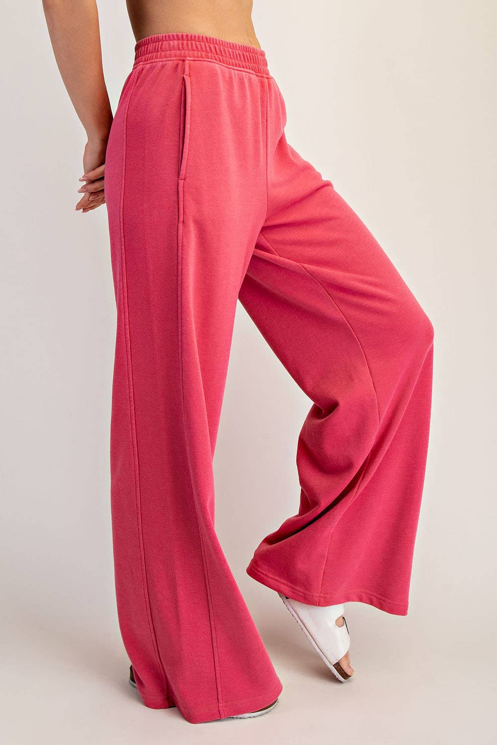 Rae Mode - Vente Pantalon – femme - PANTALON LARGE CÔTÉ CÔTELÉ LAVÉ MINÉRAL29