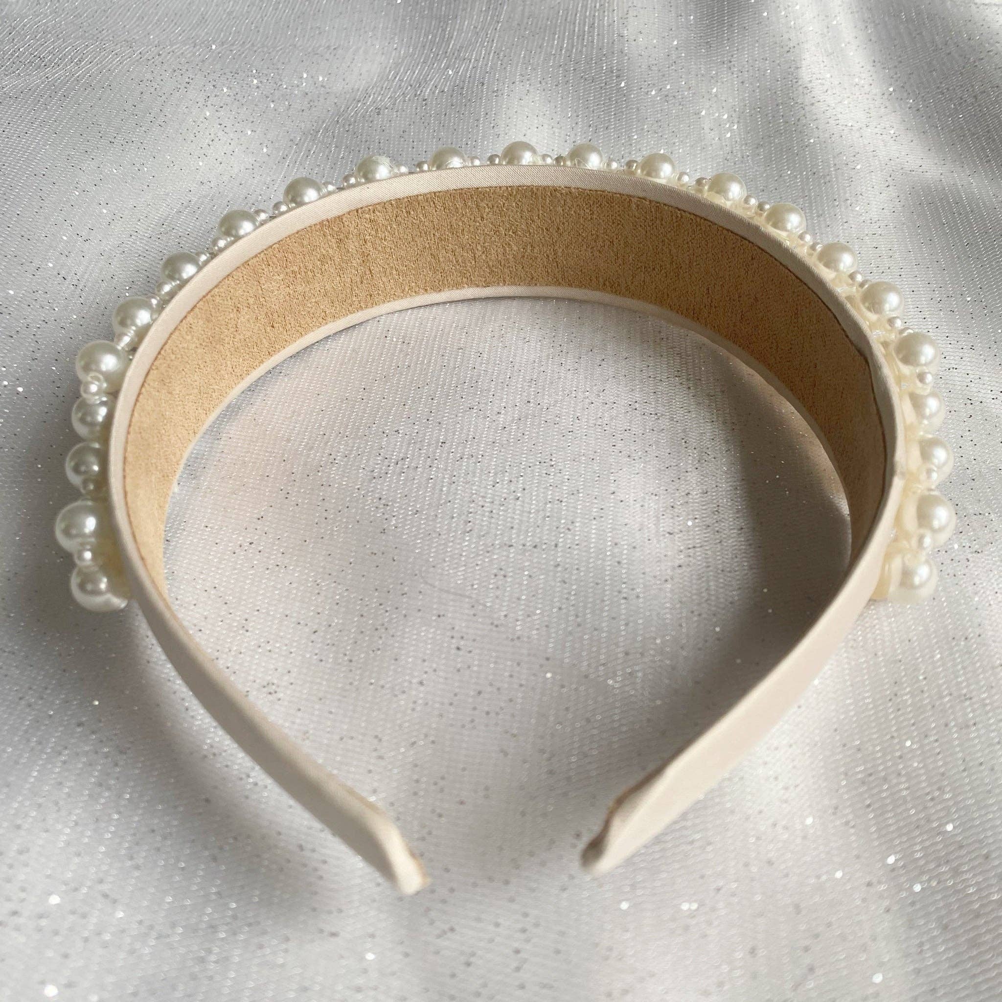 QueenMee Accessories - Wholesale Fashion Headband - Women's - Pearl Headband Woven3