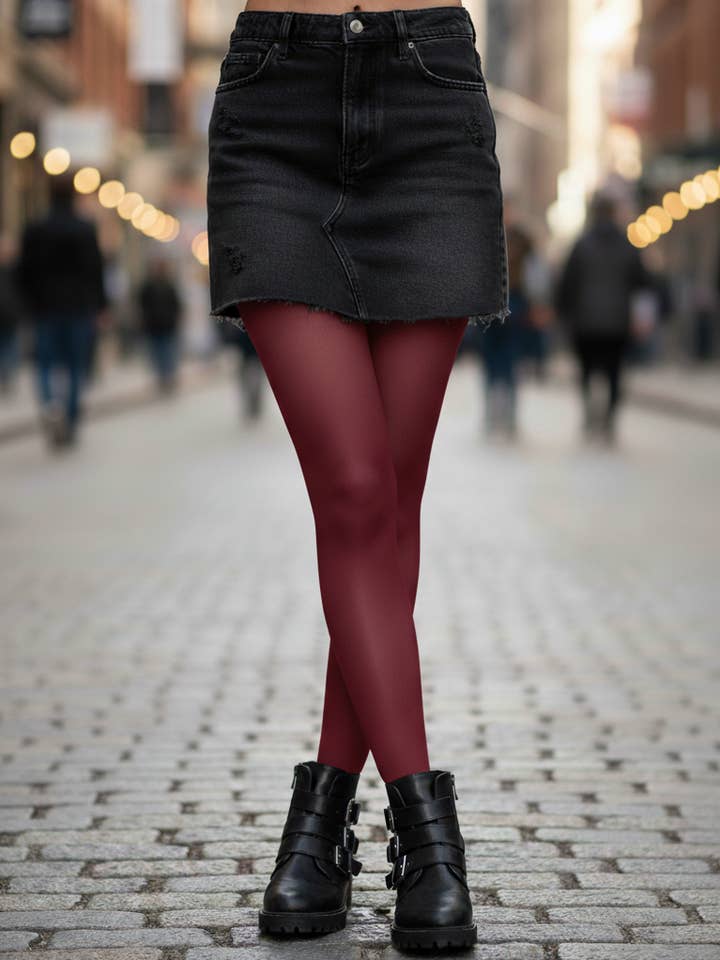Sokisahtel I BestSockDrawer - Wholesale Tights – Women's - STIINA BORDEAUX tights 40 DEN tights for women1