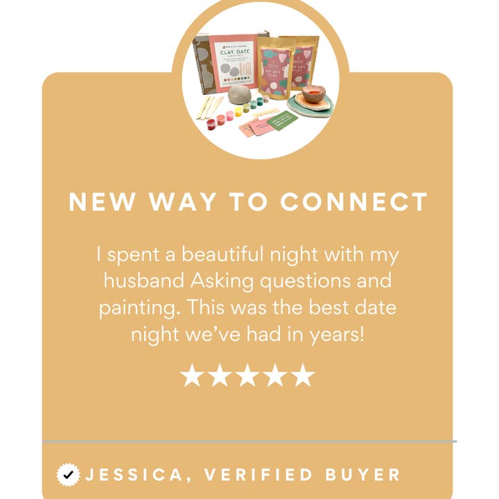 Breathe People – Engroshandel DIY-hobbysæt – Deluxe Sæt til Lerdate - Lerkit til to personer3