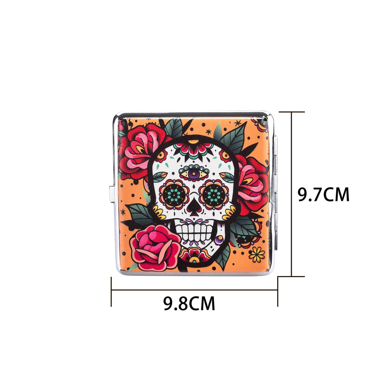 Champ by Polyflame - Wholesale Cigarette Case - Skulls & Flowers Cigarette Case8
