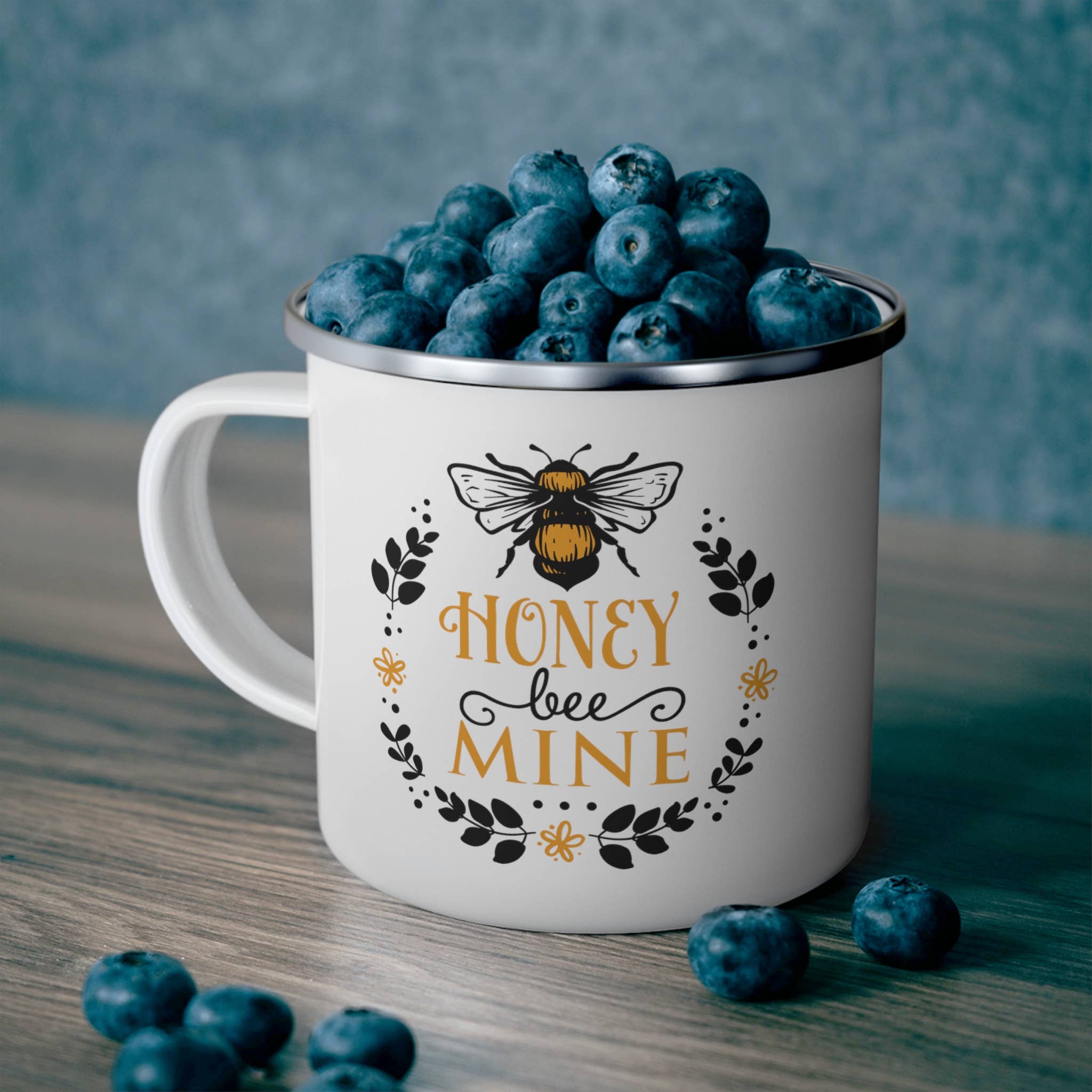 Thy Will Bee Done Apiary - Vente Tasse à café - Tasse de camping en émail Honey Bee1