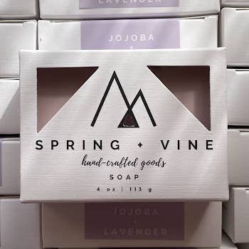 Jojoba + Lavender 〰️ Natural Handmade Soap Bar for wholesale by Spring + Vine
