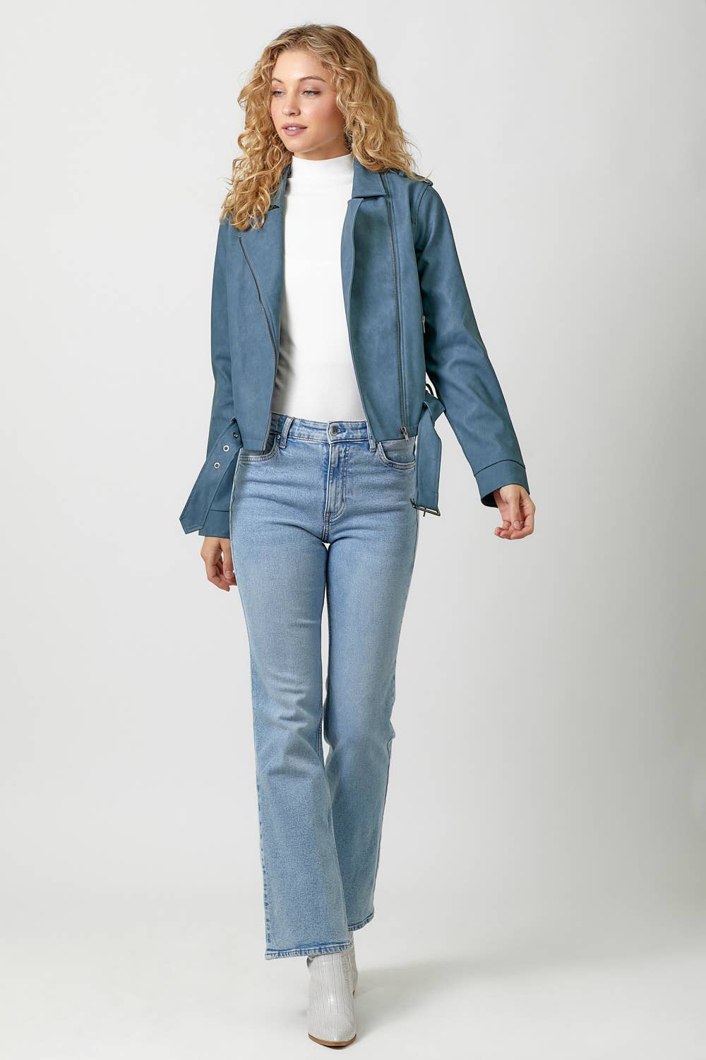 Mystree - Wholesale Leather Jacket - Women's - 60348 Leather Moto Jacket16