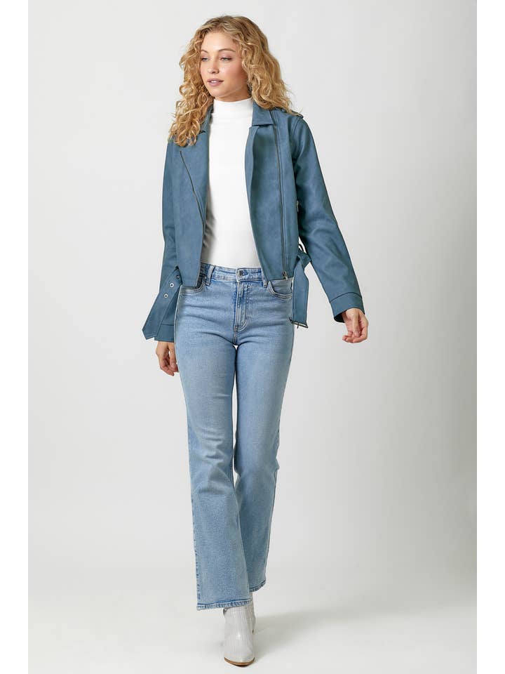 Mystree - Wholesale Leather Jacket - Women's - 60348 Leather Moto Jacket16