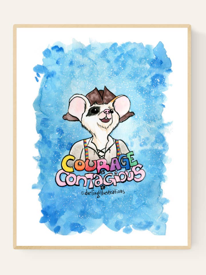 Mod är smittsamt, Muspirat, 11x14 konsttryck för wholesale av Darling Illustrations