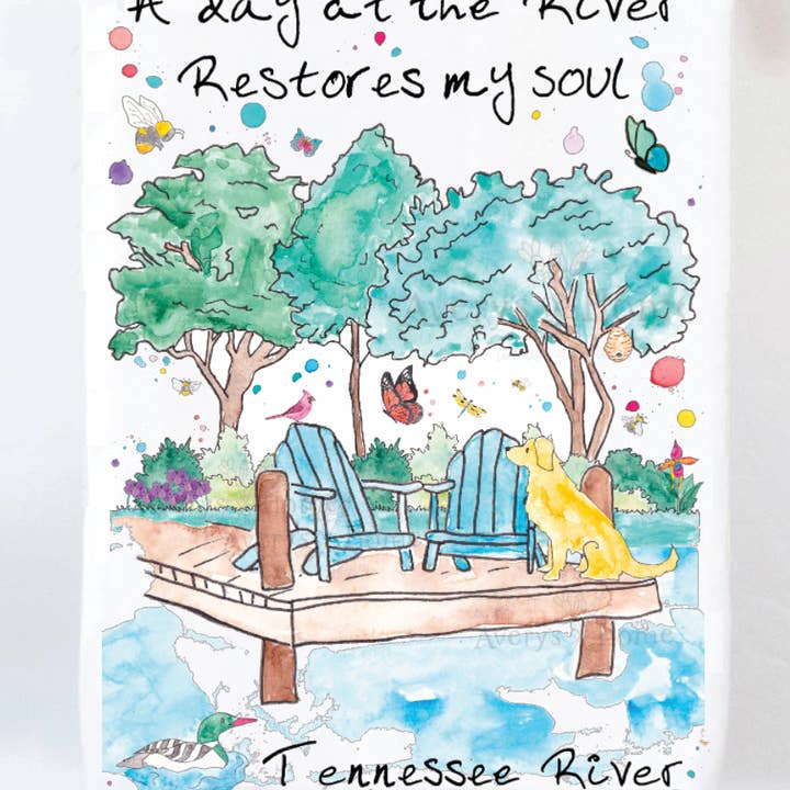 Avery's Home - Wholesale Tea Towel - A Day at the Lake or River Customizable Tea Towel46