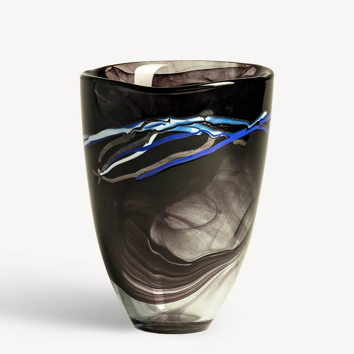 Contrast Vase Black for wholesale by Kosta Boda