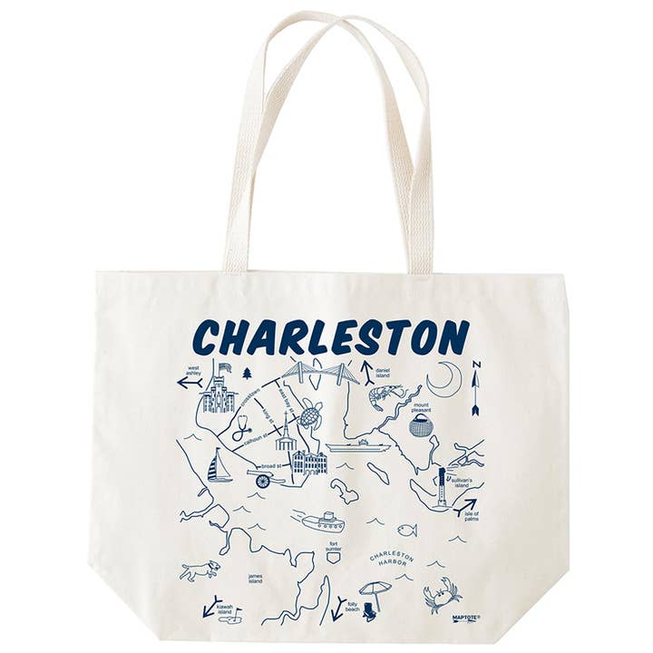 Charleston Beach Tote for wholesale by Maptote