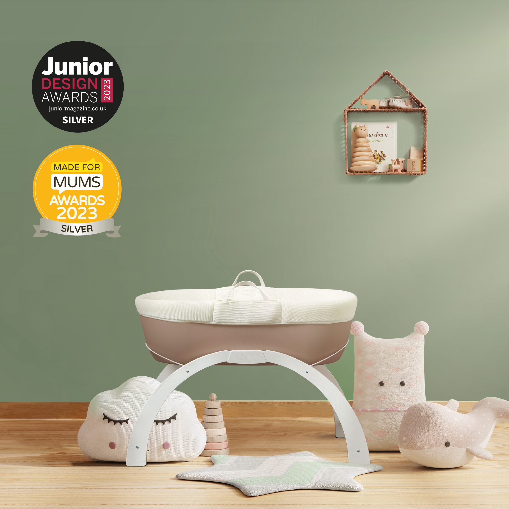 Shnuggle - Vendita all'ingrosso Culla - Neonati - Culla Moses Dreami con supporto2