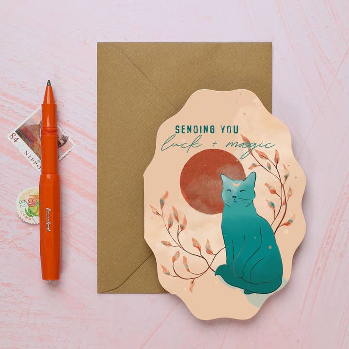I am Roxanne - Wholesale Good Luck Card - Lucky Magic Cat Card | Good Luck Cards | Magic Cat Card1