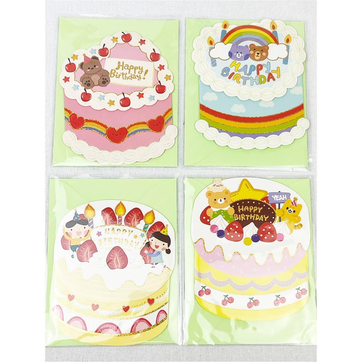 MIX COLOR Pop Up Happy Birthday Cards with Envelop for wholesale on Faire6