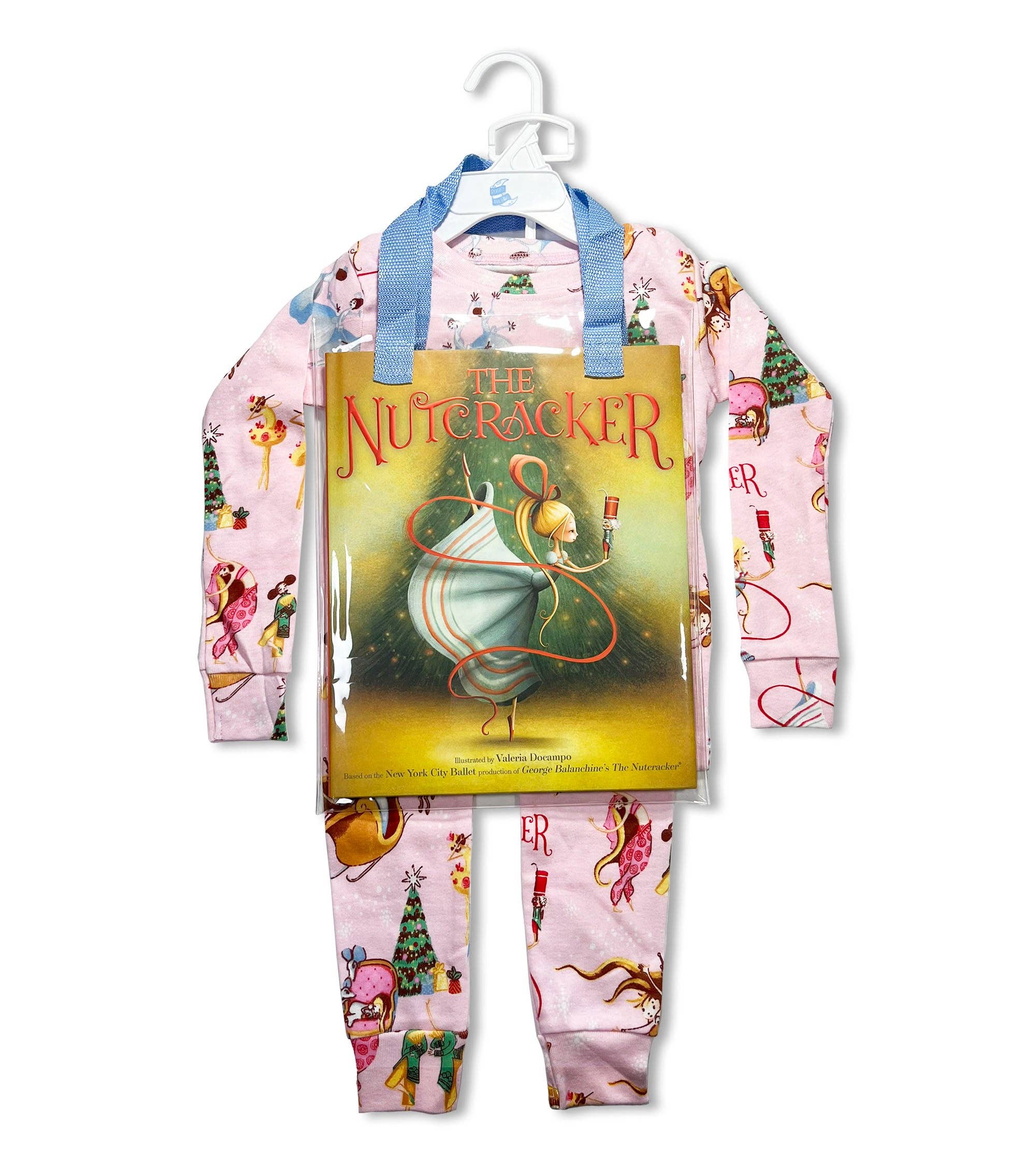 Books to Bed - Wholesale Sleepwear Set - Kids - The Nutcracker - Hanger PJ Set With Book0