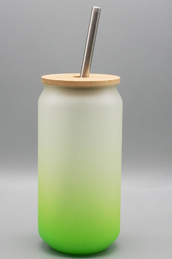 Cali Boutique Wholesale - Wholesale Drinking Glass/Cup - Clearance Overstock Sublimation Frosted Colored Glass Cups5