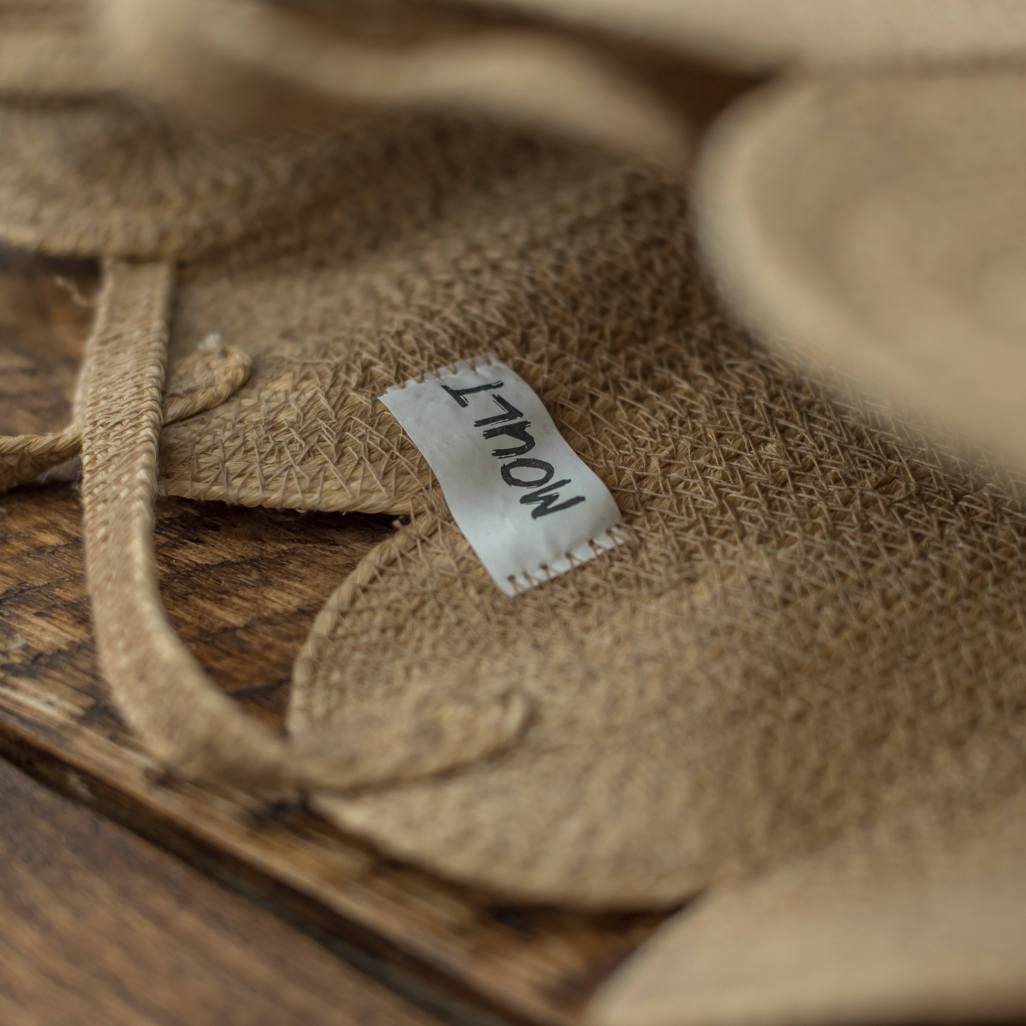 Moult - Wholesale Tote bag – Women's - Scallop Top Natural Jute Bag1