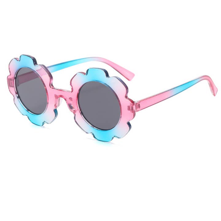 Little Trendy - Wholesale Sunglasses - Kids - Kids Toddler Gradient color cute sunflower Sunglasses9