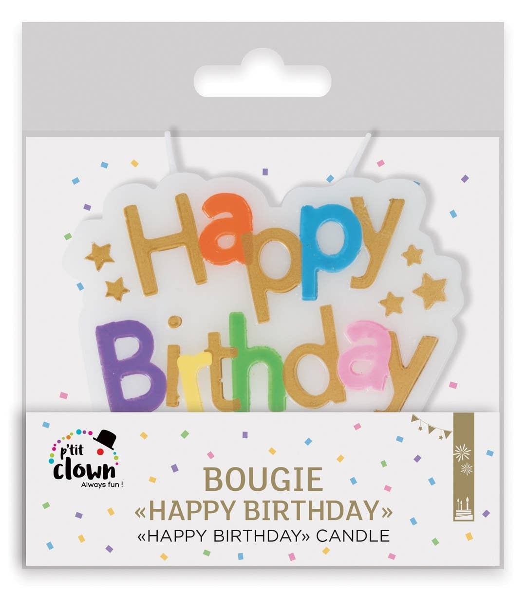P'tit Clown - Wholesale Cake Candle - Happy Birthday Candle - Multicolor1