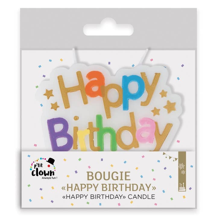 P'tit Clown - Wholesale Cake Candle - Happy Birthday Candle - Multicolor1