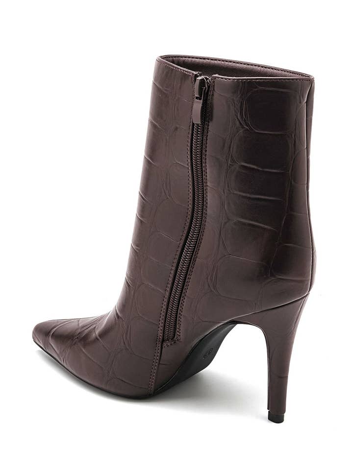 No Doubt Shoes – wholesale Booties – Women's – WOMEN'S CROC HEELED ANKLE BOOTS15