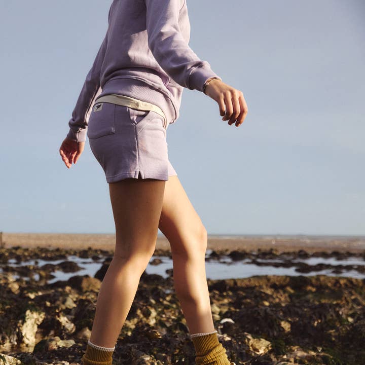 wisteria sunn organic cotton sweatshort for wholesale on Faire