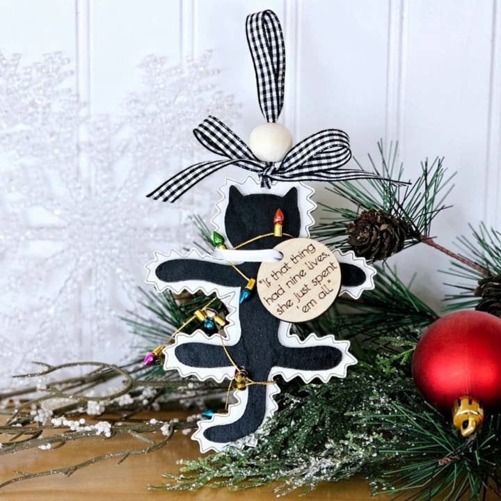 The Fried Cat- National Lampoons Christmas Vacation ornament for wholesale by Cul de Sac Critters