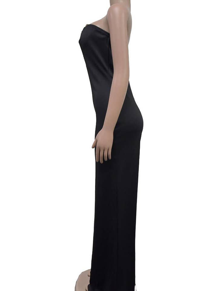 Mccolin - Wholesale Jumpsuit - Women's - Strapless Wide-Leg Jumpsuit6