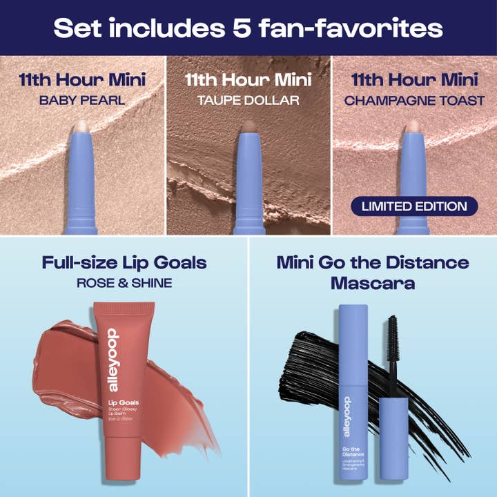 Alleyoop Makeup - Wholesale Eyeshadow Palette - All Day, Every Day Set-Winning Eye & Lip Kit GIFT SETS