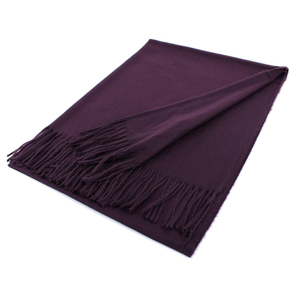 Sensibling Corp. - Wholesale Scarf - Women's - Solid Cashmere Blend Soft Wrap Shawl Scarf28