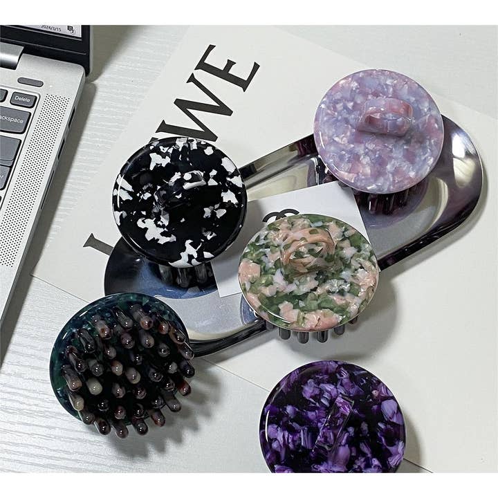 Tourtiwi - Wholesale Hair Brush/Comb - Acetate Shampooing Brush Head Care Massage Meridian Comb12