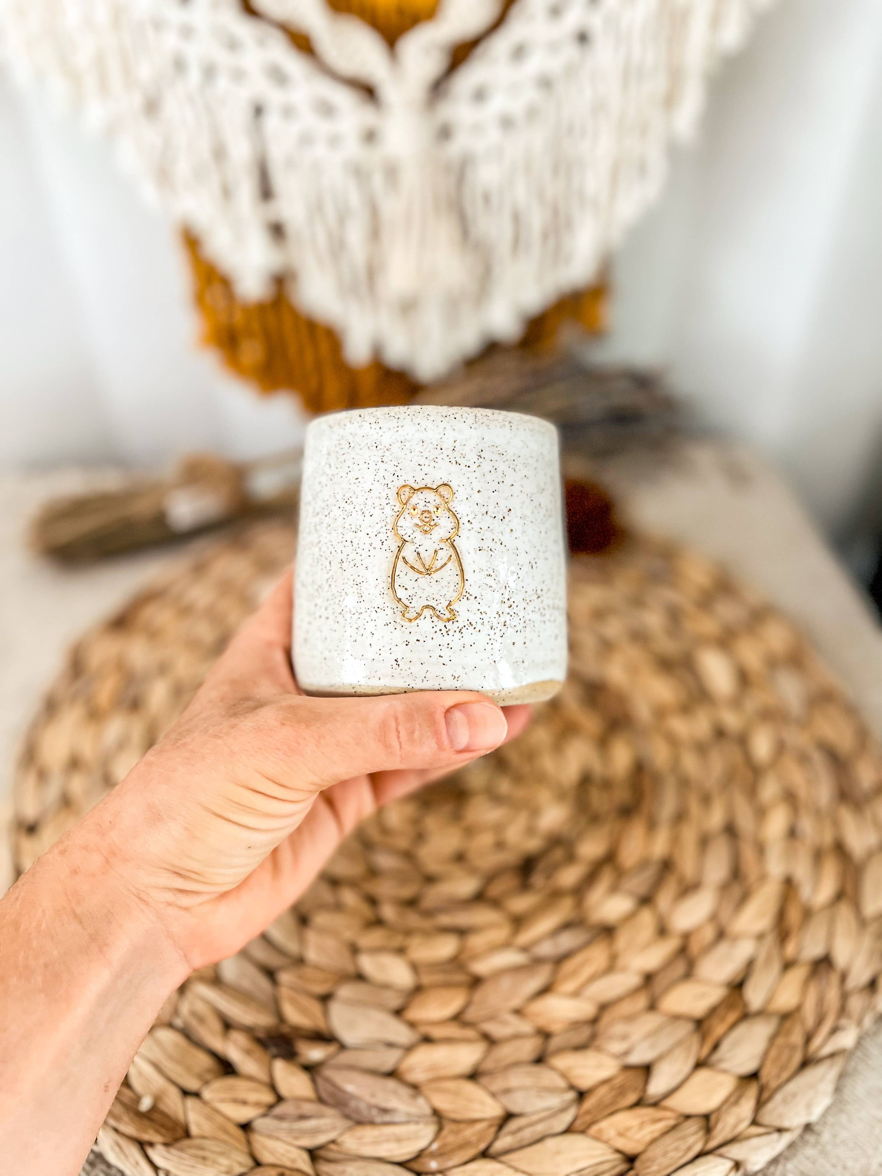 Wolf and Clay Pty Ltd - Vente Tasse à café - Quokka - Mug en céramique1