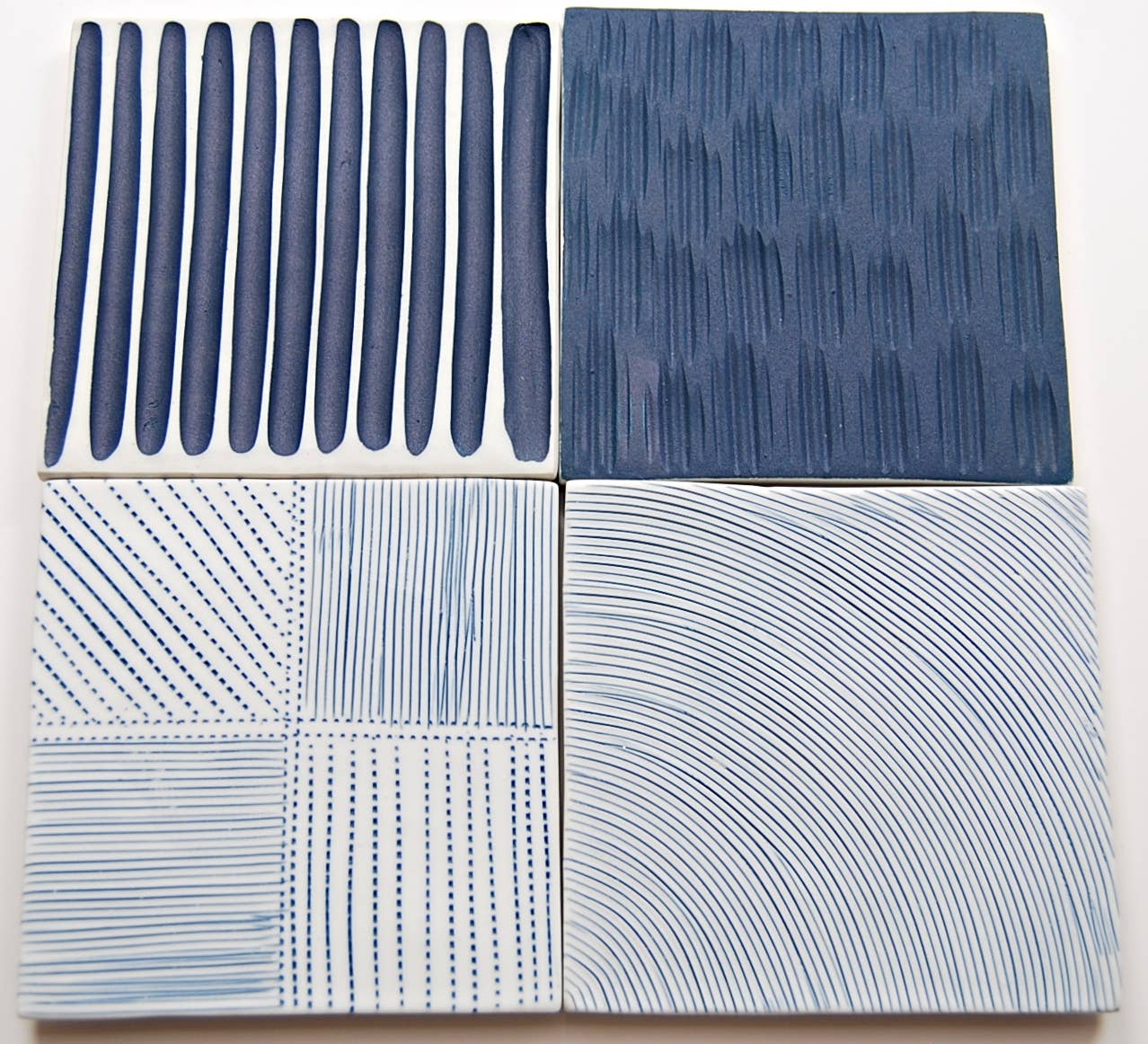 Art Floral Trading LLC - Wholesale Coasters - Coaster Square Slab - Blue & White 1 -set of 42