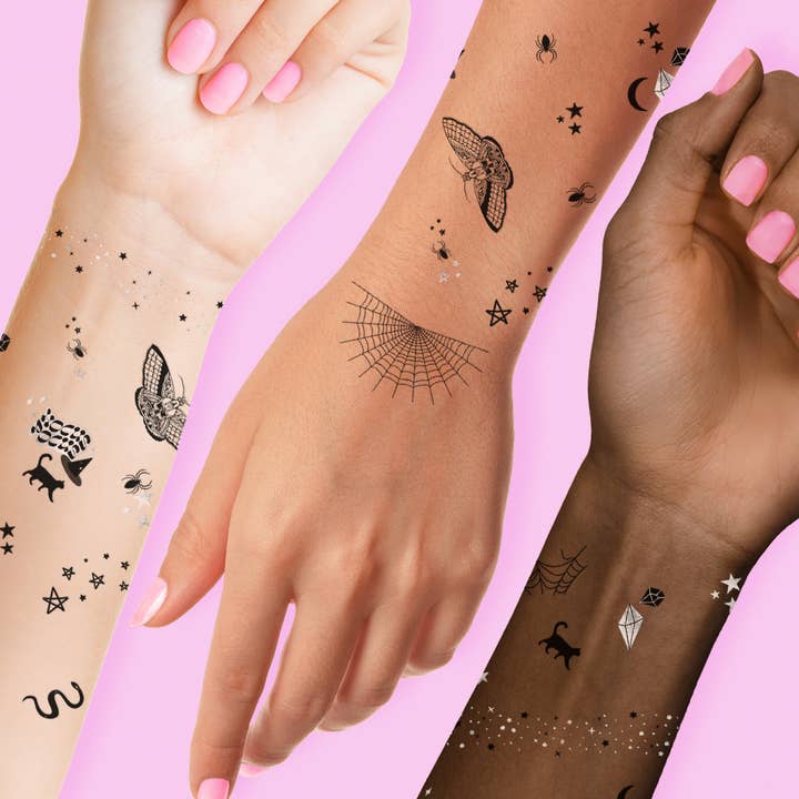Flash Tattoos - Wholesale Temporary tattoo - WITCH PLEASE - Halloween temporary tattoos4