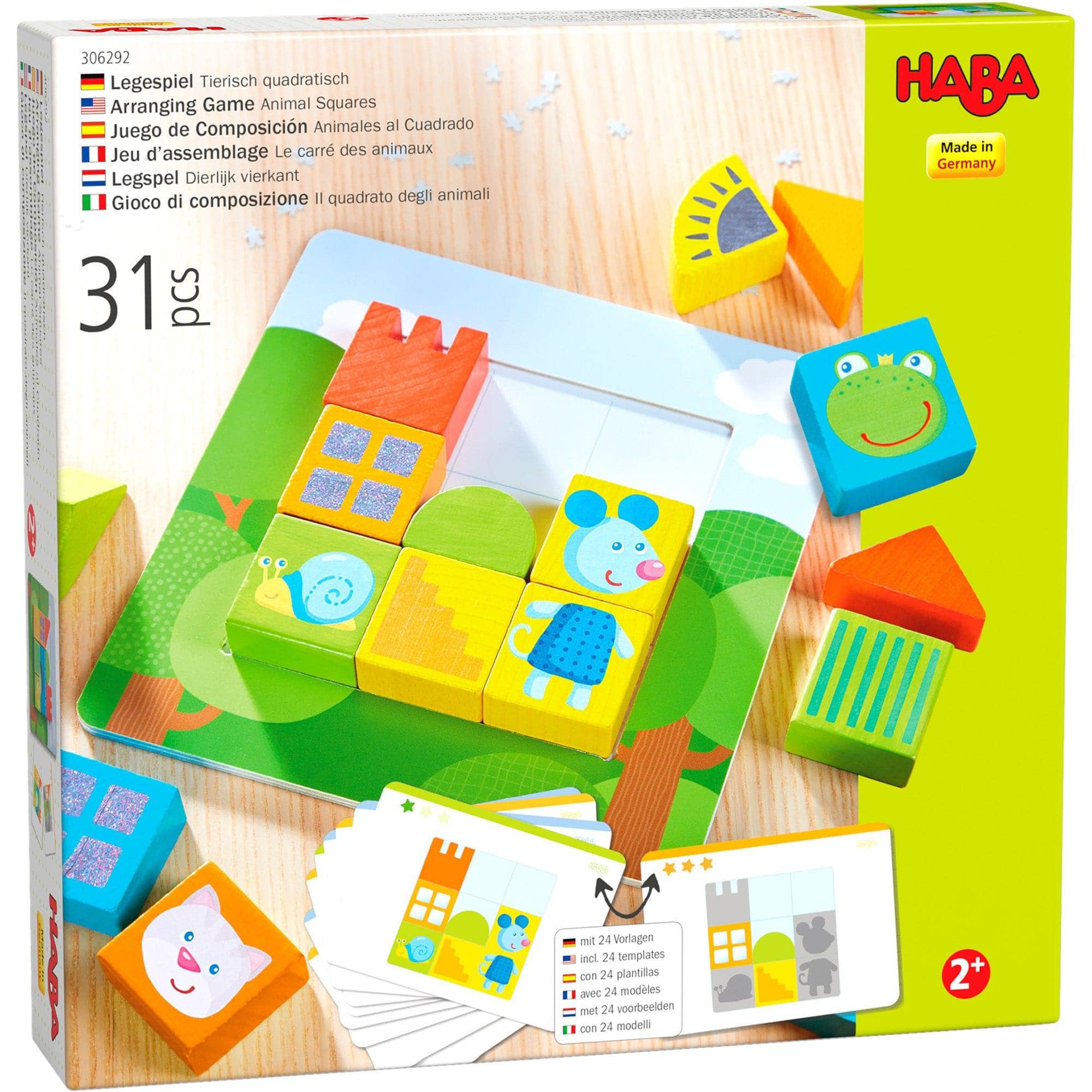 HABA USA - Wholesale Wood Toy - Kids - Animal Squares Arranging Game8