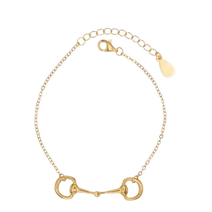 HoopLa - Wholesale Link & Chain Bracelet - Gallop Snaffle Bit Chain Bracelet-PVD- Waterproof3