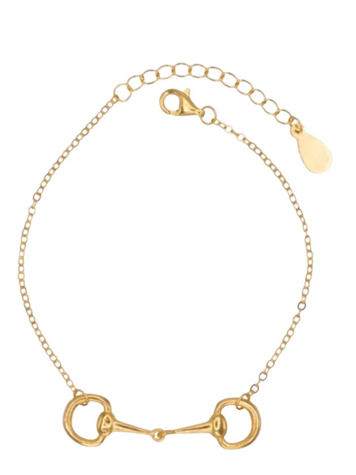 Gallop Snaffle Bit Chain Bracelet-PVD- Waterproof for wholesale by HoopLa