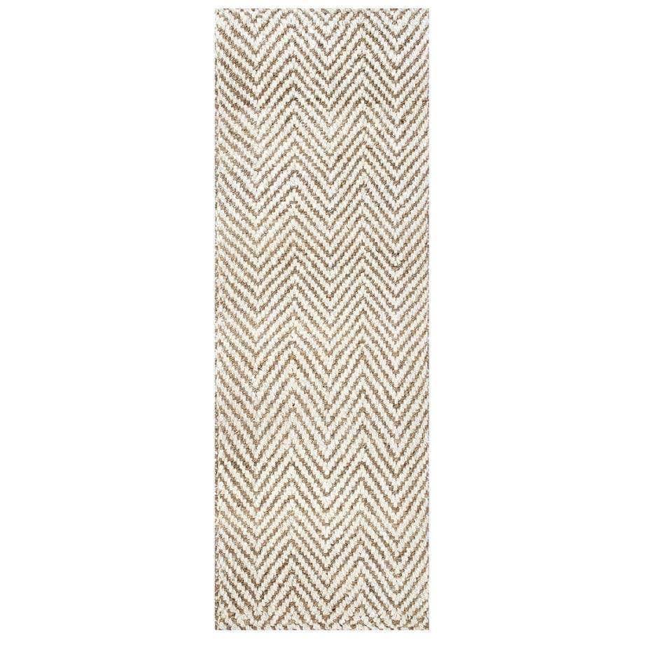 Maia Homes - Wholesale Area Rug - Chevron Runner Jute Rug0