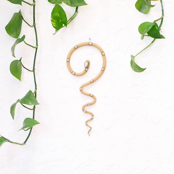 Carter & Rose - Wholesale Wall Accent - Ceramic Wall Snake, Medium