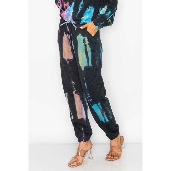 MULTI Tie Dye Loose Fit Jogger Pants for wholesale on Faire3