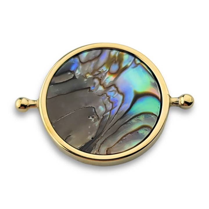 CONQUERing - Wholesale Spiritual Stone/Crystal - Abalone Shell Round Crystal Element11