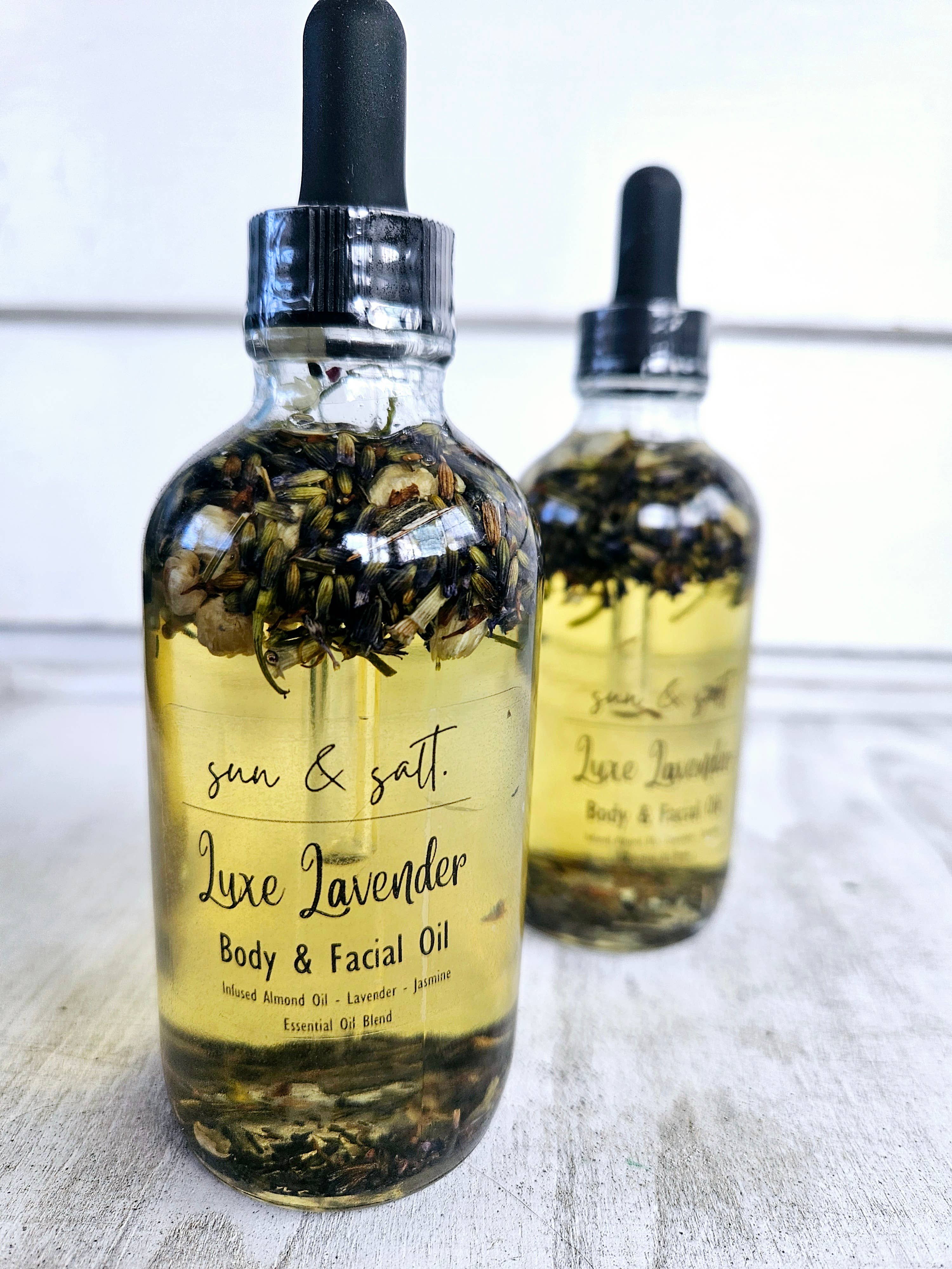 Lux&Lou - Wholesale Bath/Body Oil - Luxe Lavender Body & Facial Oil - Infused Almond Oil1