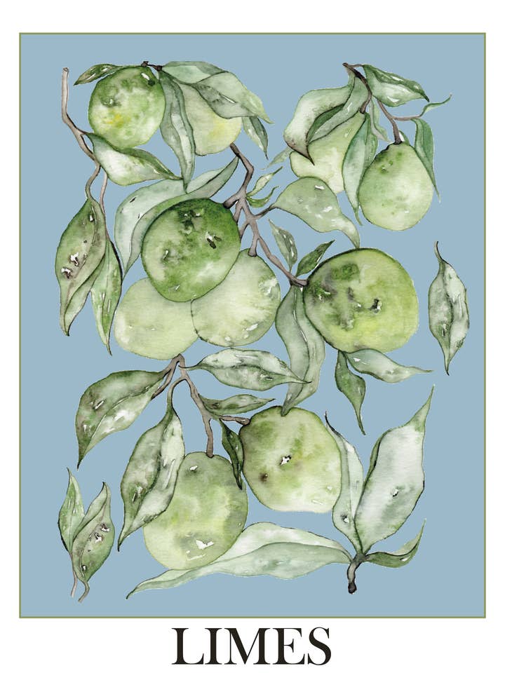 Lime – Watercolor Art Print for wholesale by StudioReta