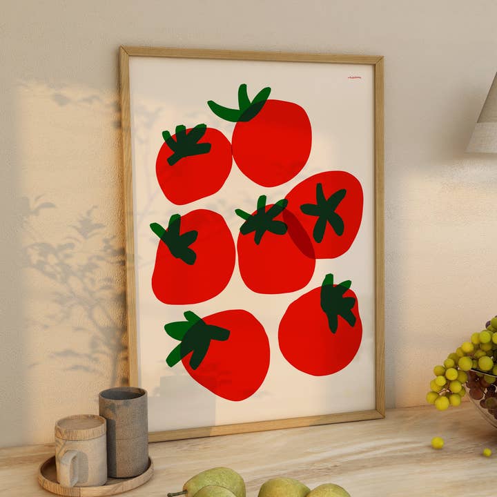 Tomato Art Print for wholesale by RM Decor Studio