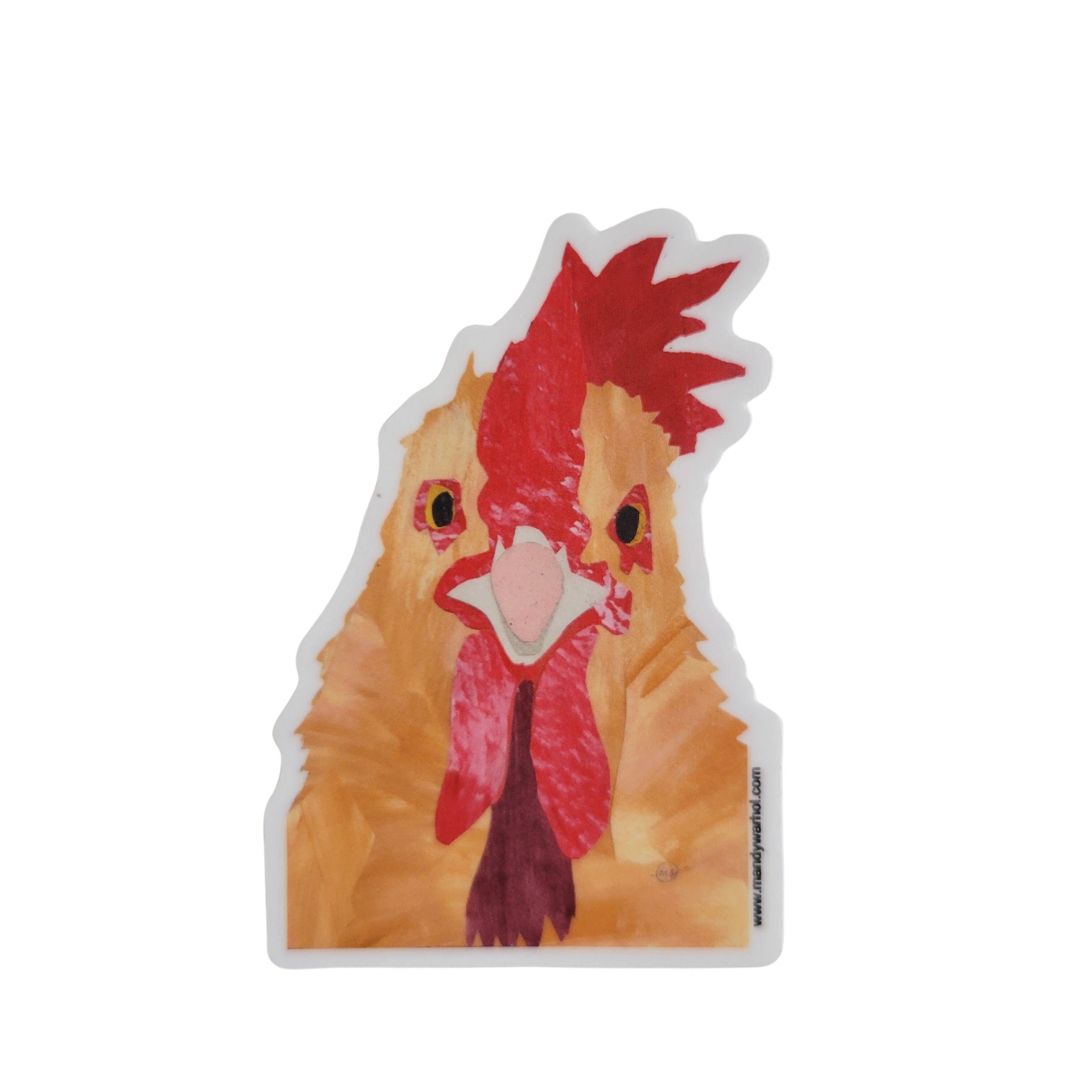 Mandy Warhol Fine Art - Wholesale Sticker - Chicken Vinyl Sticker