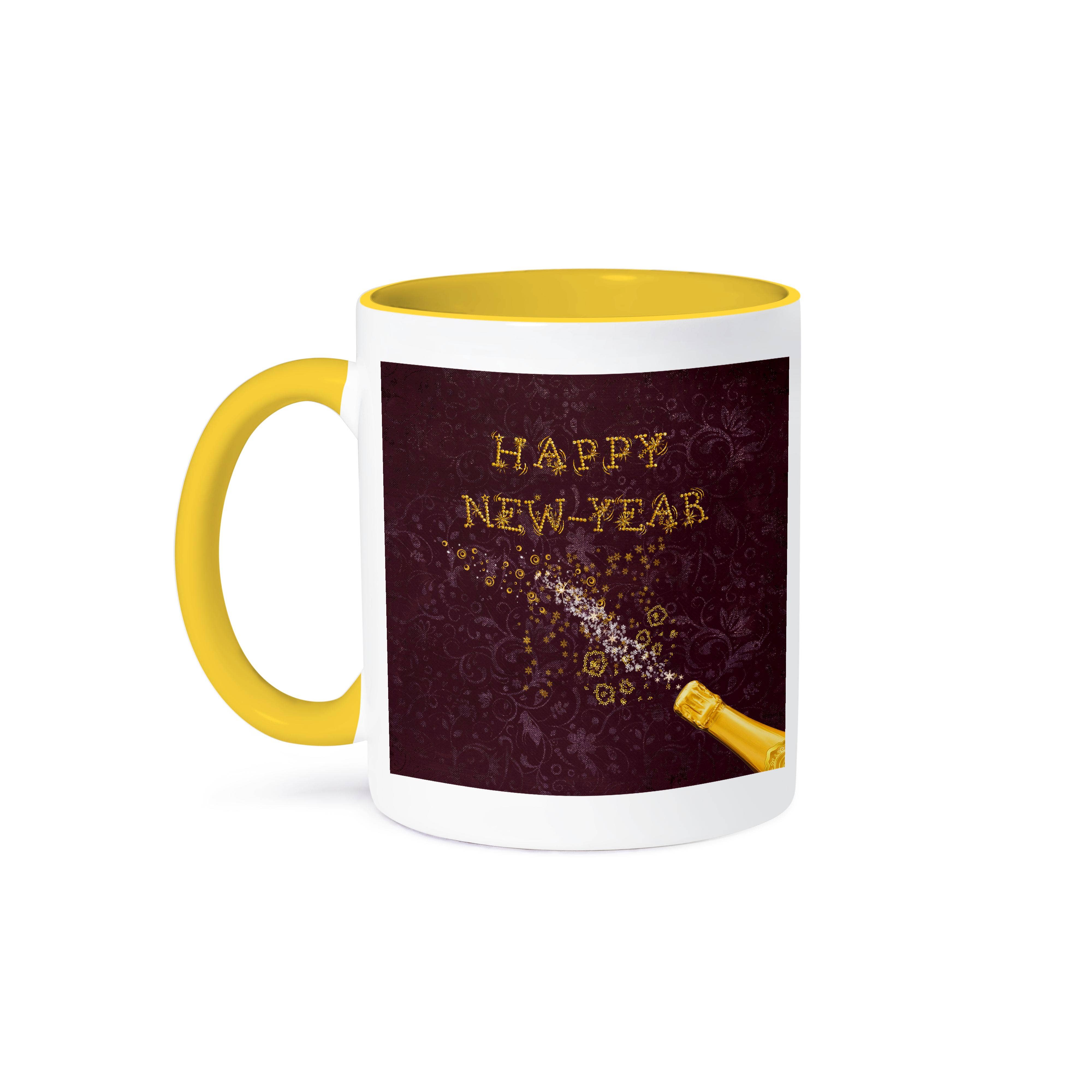3dRose – wholesale Coffee mug – 3dRose, Image of Champagne Bottle Top, Stars, Curls, Glitter, Happy New Year, Mug0
